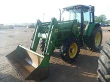 2002 John Deere 6220 MFWD Tractor, s/n L06220V329560: C/A, JD 640 Self-leve