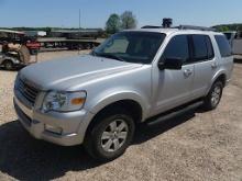 2010 Ford Explorer 4WD, s/n 1FME47DE3AUA35338: 4-door, 4.0L Gas Eng., Auto,