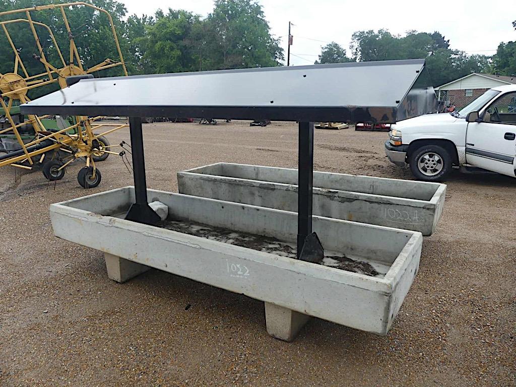 Covered Concrete Feed Trough