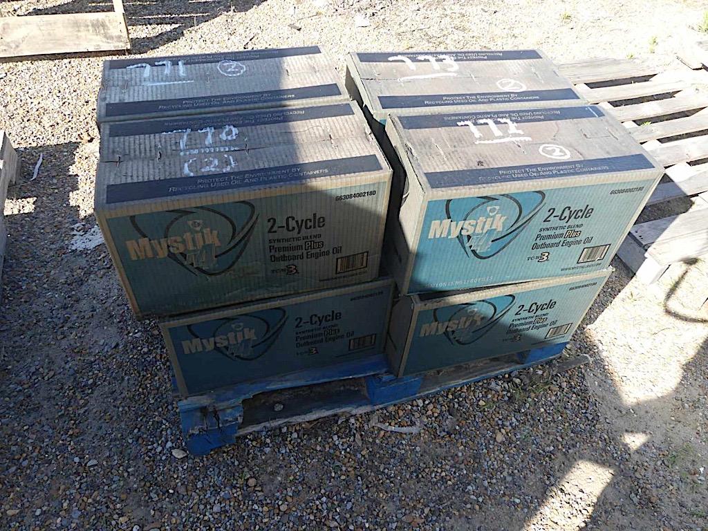(2) Cases of Mystik 1-gallon 2-cycle Synthetic Oil