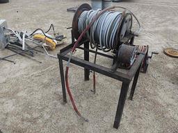 Metal Rack w/ Hose & Reel