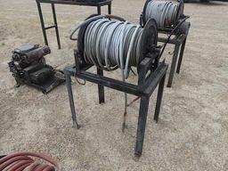 Metal Rack w/ Hose & Reel