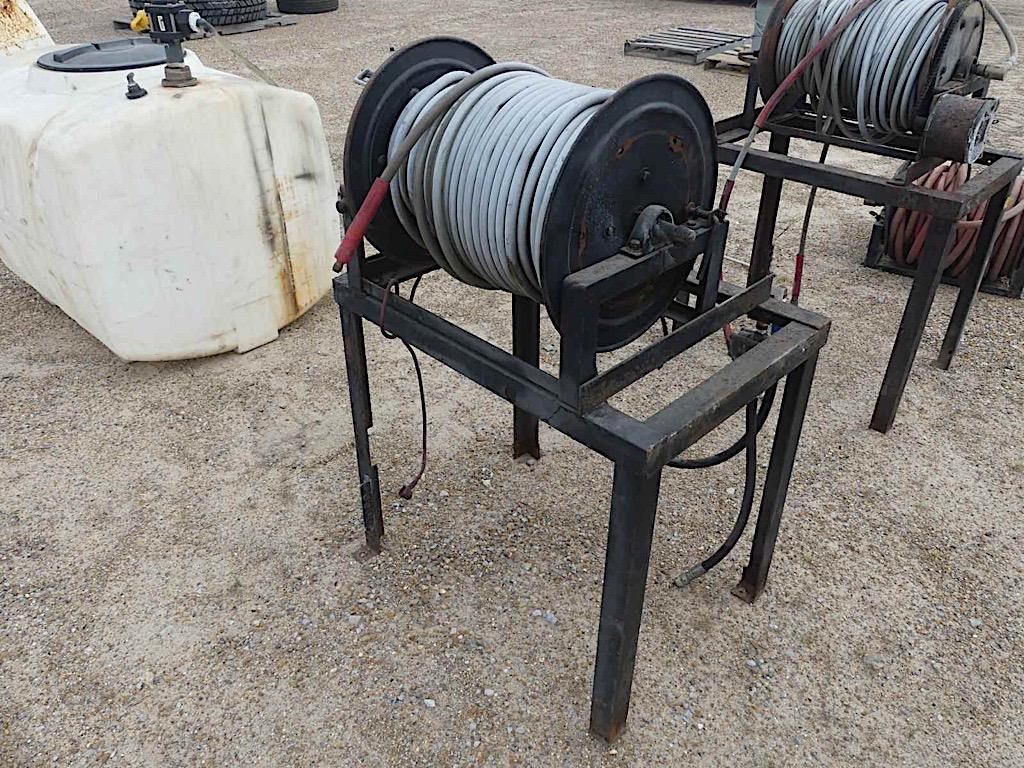 Metal Rack w/ Hose & Reel