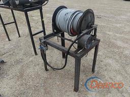 Metal Rack w/ Hose & Reel