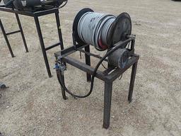 Metal Rack w/ Hose & Reel