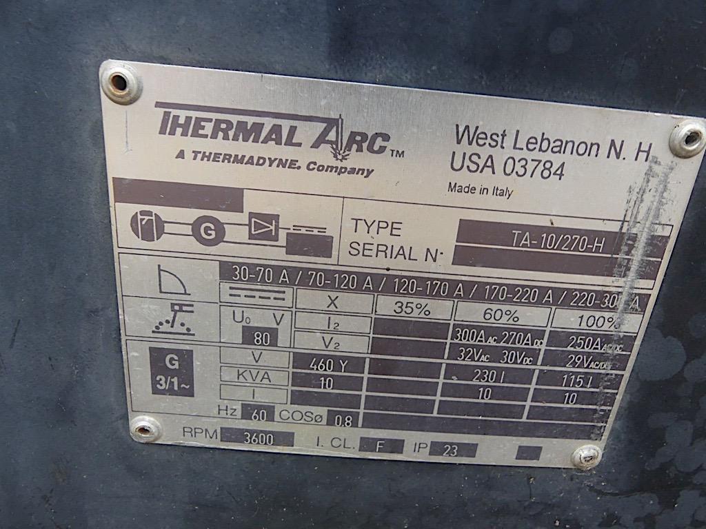 Thermal Arc Welding Machine: Runs, Hole in Gas Tank