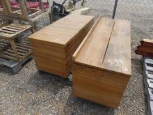 (2) 2x4 Wooden Chests