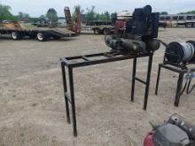 Metal Rack w/ Air Compressor