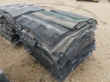 Pallet of Roofing Shingles: Various Colors and Styles