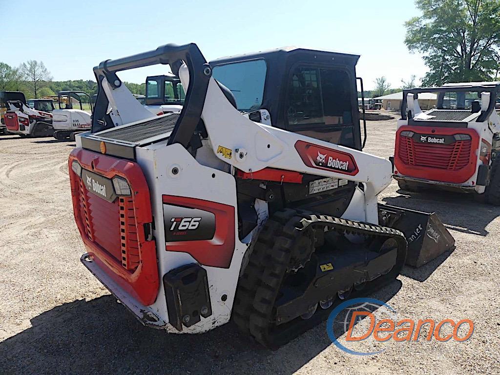 2021 Bobcat T66 Skid Steer, s/n B4SB15751: C/A, GP Bkt., Rubber Tracks, 713