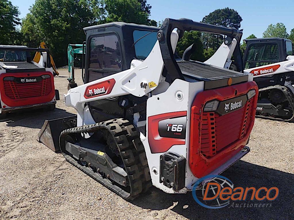 2021 Bobcat T66 Skid Steer, s/n B4SB15751: C/A, GP Bkt., Rubber Tracks, 713