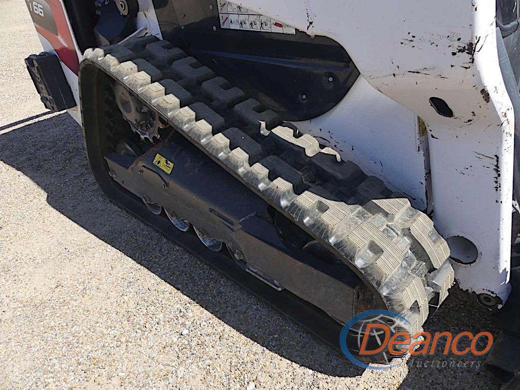 2021 Bobcat T66 Skid Steer, s/n B4SB15751: C/A, GP Bkt., Rubber Tracks, 713