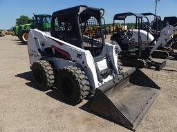 2019 Bobcat S630 Skid Steer, s/n AHGL14479: Canopy, High Flow, Rubber-tired