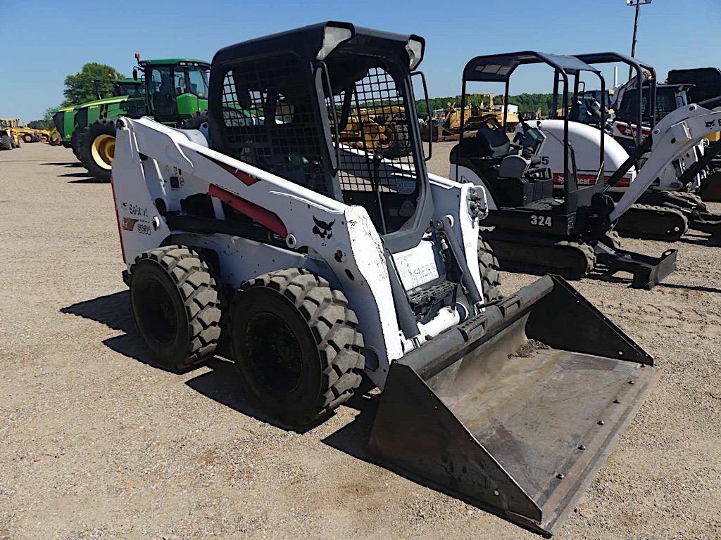 2019 Bobcat S630 Skid Steer, s/n AHGL14479: Canopy, High Flow, Rubber-tired