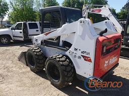 2019 Bobcat S630 Skid Steer, s/n AHGL14479: Canopy, High Flow, Rubber-tired