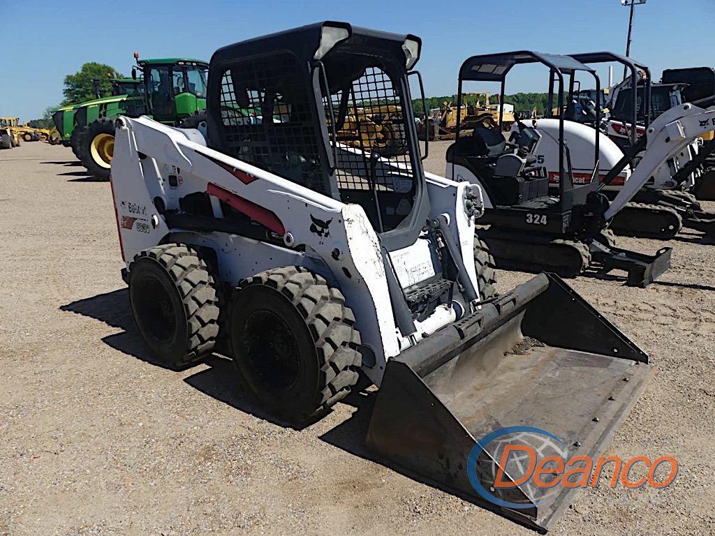 2019 Bobcat S630 Skid Steer, s/n AHGL14479: Canopy, High Flow, Rubber-tired