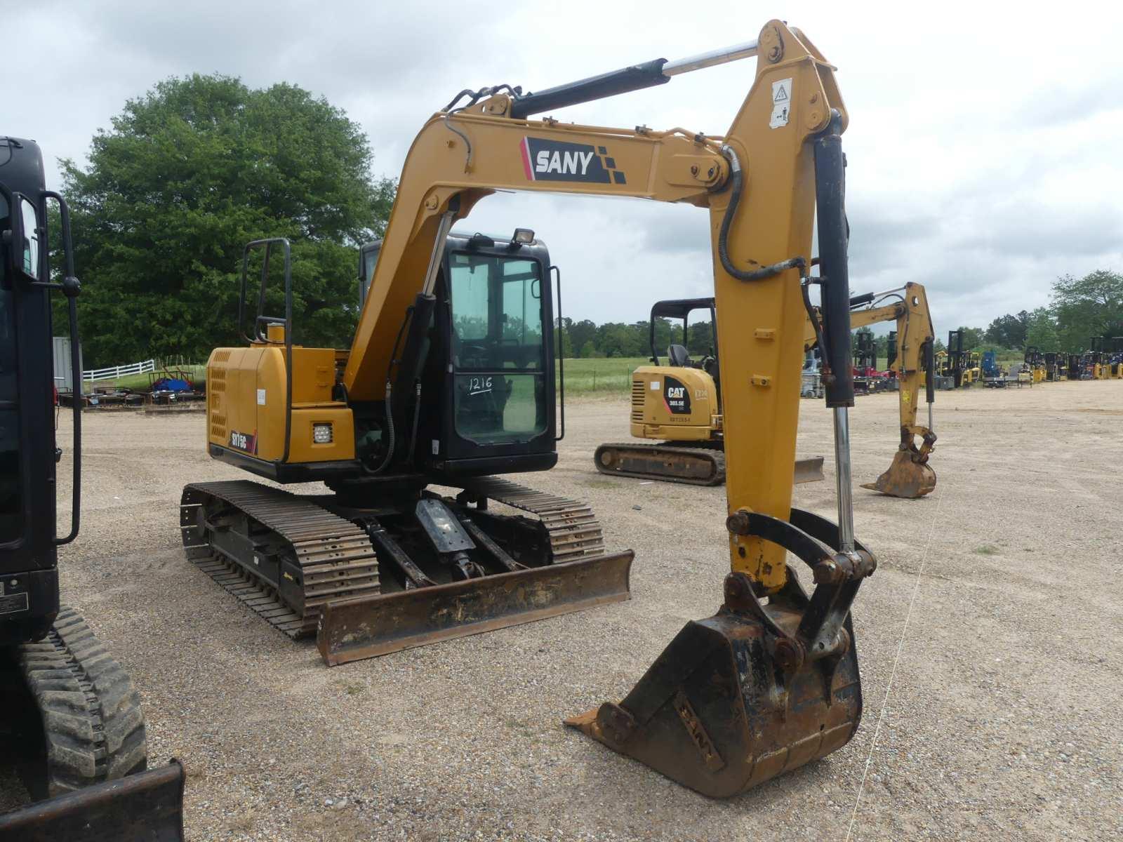 2022 Sany SY75C-PRO Midi Excavator, s/n UCC39208: C/A, 700 hrs
