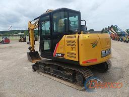2022 Sany SY75C-PRO Midi Excavator, s/n UCC39208: C/A, 700 hrs