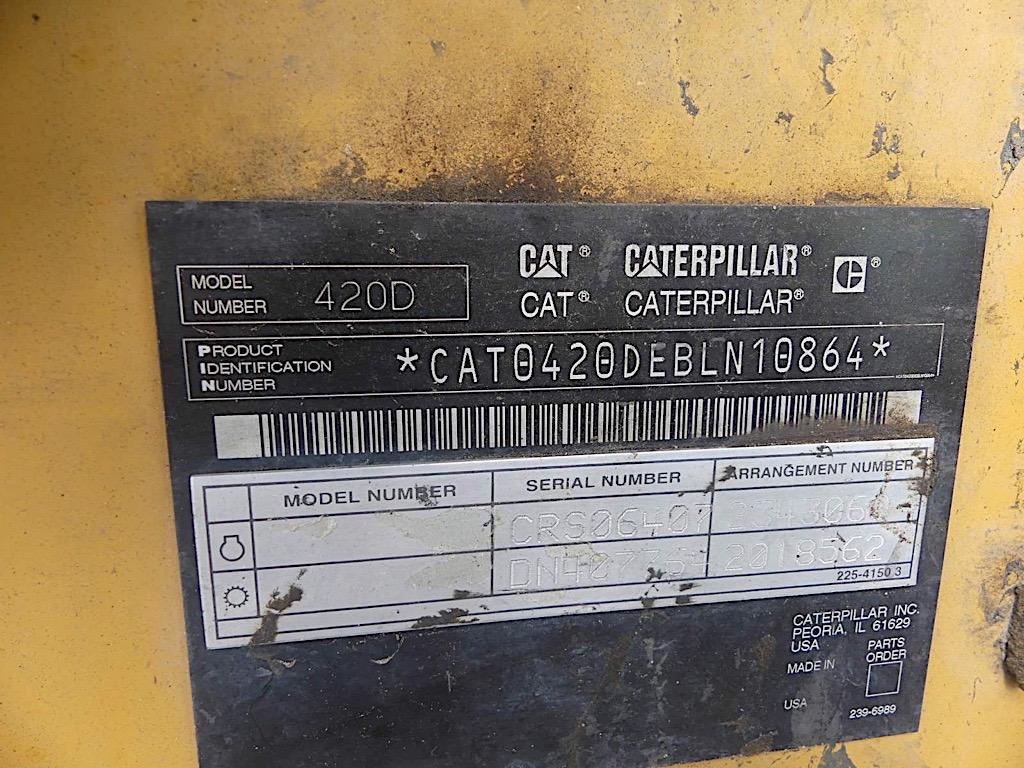 2004 Cat 420D-IT 4WD Extendahoe, s/n BLN10864: Encl. Cab, Hyd. Quick Couple