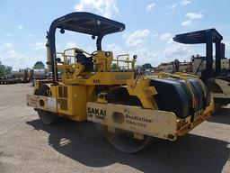 Sakai SW850ND-II Tandem Drum Roller, s/n 50171C: Canopy, Vibratory, Water S