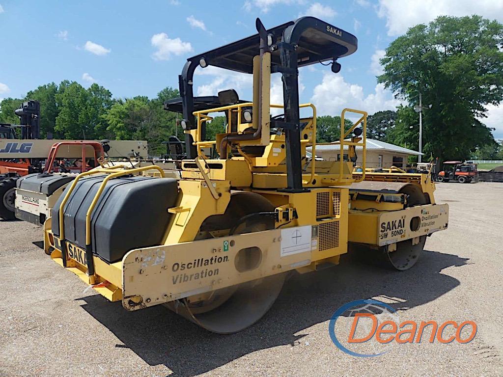Sakai SW850ND-II Tandem Drum Roller, s/n 50171C: Canopy, Vibratory, Water S