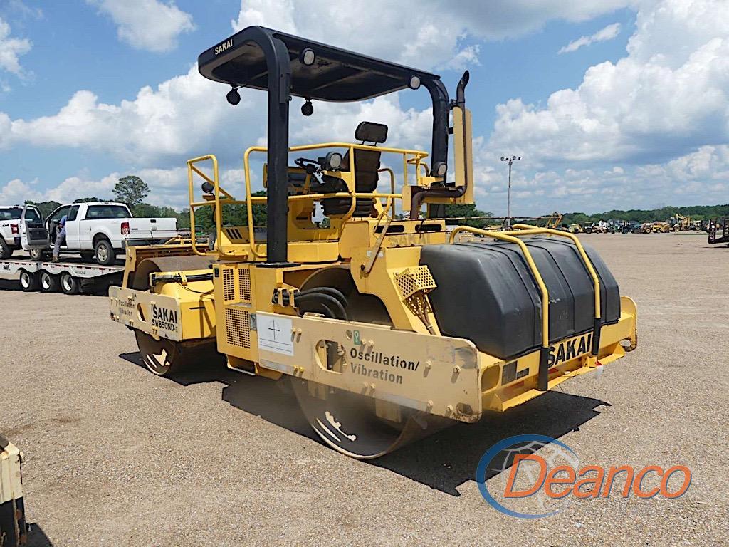 Sakai SW850ND-II Tandem Drum Roller, s/n 50171C: Canopy, Vibratory, Water S