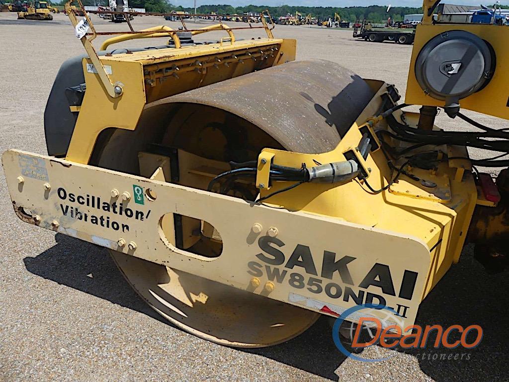 Sakai SW850ND-II Tandem Drum Roller, s/n 50171C: Canopy, Vibratory, Water S