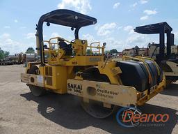 Sakai SW850ND-II Tandem Drum Roller, s/n 50171C: Canopy, Vibratory, Water S