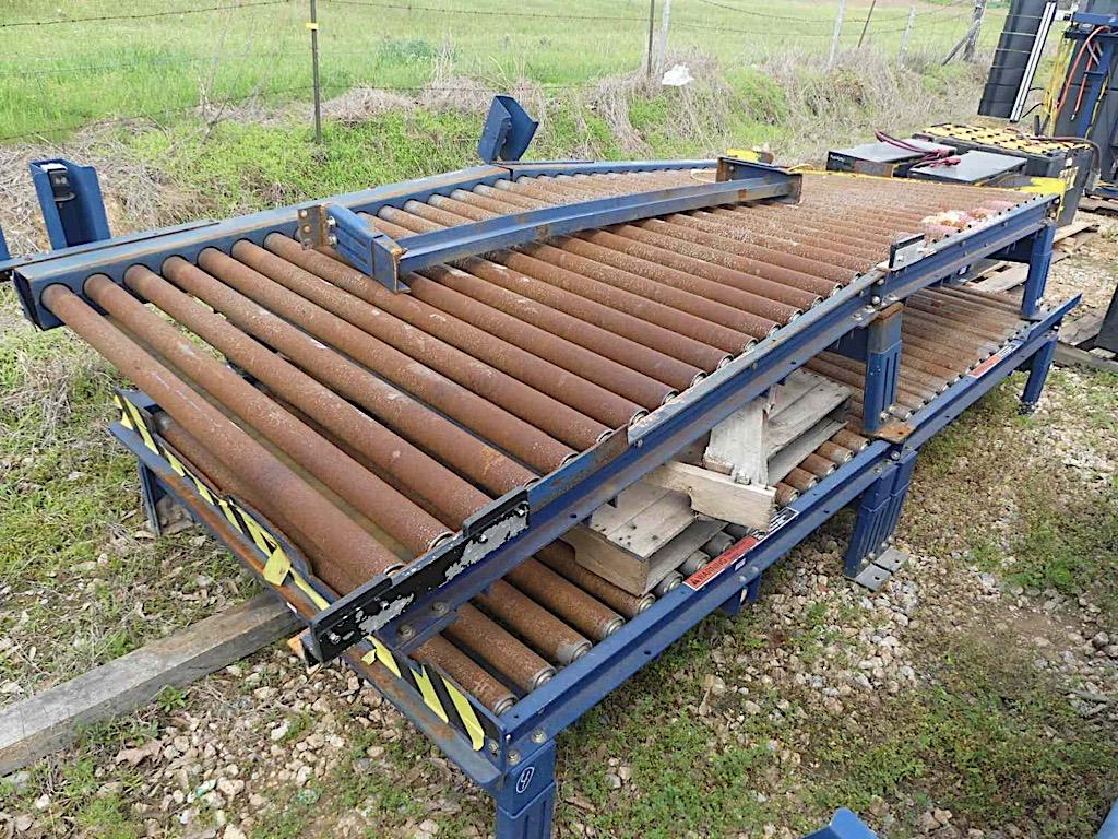 (2) Conveyor Tables (Warehouse Storm Damaged)