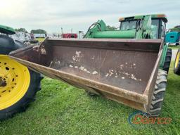 John Deere 6400 MFWD Tractor, s/n 170699: C/A, JD 640 Loader