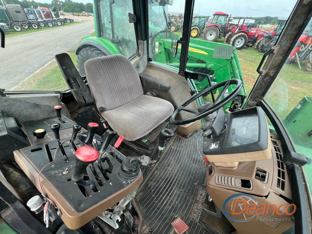 John Deere 6400 MFWD Tractor, s/n 170699: C/A, JD 640 Loader