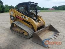 2013 Cat 279C2 Skid Steer, s/n KWB01532: C/A, GP Bkt. & Extra Bkt., Rubber