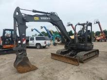 2019 Volvo ECR88D Midi Excavator, s/n 215558: Canopy, Blade, Rubber Tracks,