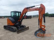 2024 Hitachi ZX50U-5N Mini Excavator, s/n 300447: C/A, Hyd. Thumb, Backfill