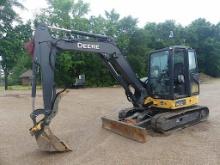 2019 John Deere 60G Midi Excavator, s/n 291257: C/A, Hyd. Thumb, Blade, Rub