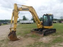 Komatsu PC88MR-10 Midi Excavator, s/n 7283: C/A, Blade, Rubber Tracks, 4773