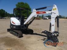 2024 Bobcat E32 Mini Excavator, s/n B57812719: Canopy, Hyd. Thumb, 19 hrs