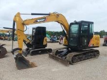 2022 Sany SY75C-PRO Midi Excavator, s/n UCC39208: C/A, 700 hrs