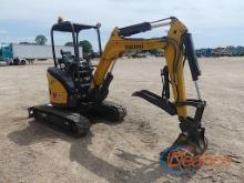 2022 Yuchai U27 Mini Excavator, s/n AF5600529: 4-post Canopy, Hyd. Thumb, B