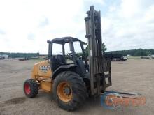 Case 586H Rough-terrain Forklift, s/n HTGC738165: Canopy, Diesel, 48" Forks