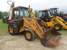 Case 580K Extendahoe, s/n JJG0029624: 2wd, Encl. Cab, Missing Some Glass