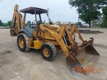 Case 580L Turbo 4WD Loader Backhoe, s/n JJG0247884: 4-post Canopy