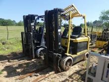 Hyster E60XM Forklift, s/n F108V17000W (Warehouse Storm Damaged): 3-stage M