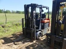 Toyota 7FBCU30 Forklift, s/n 60484 (Warehouse Storm Damaged): 3-stage Mast,