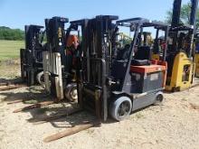 Toyota 7FBCU30 Forklift, s/n 60470 (Warehouse Storm Damaged): 3-stage Mast,