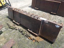 78" Bucket w/ Skid Steer Quick Attach