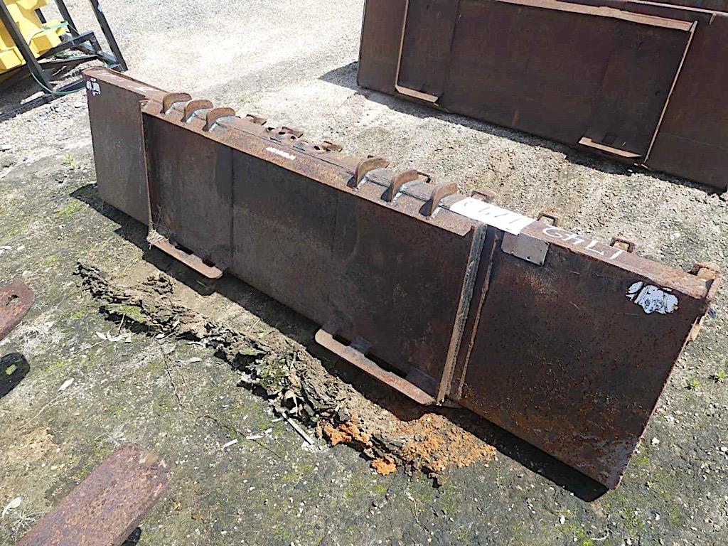 78" Bucket w/ Skid Steer Quick Attach