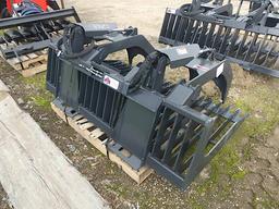 Unused Stout HD69-3B Grapple: w/ Skid Steer Quick Attach