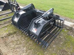Unused Stout HD69-3B Grapple: w/ Skid Steer Quick Attach