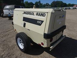Ingersoll Rand 100 Towable Air Compressor, s/n 298865: JD Diesel Eng., Mete
